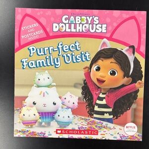 Gabby’s Dollhouse: Purr-fect Family Visit - Scholastic Softcover Children’s Book